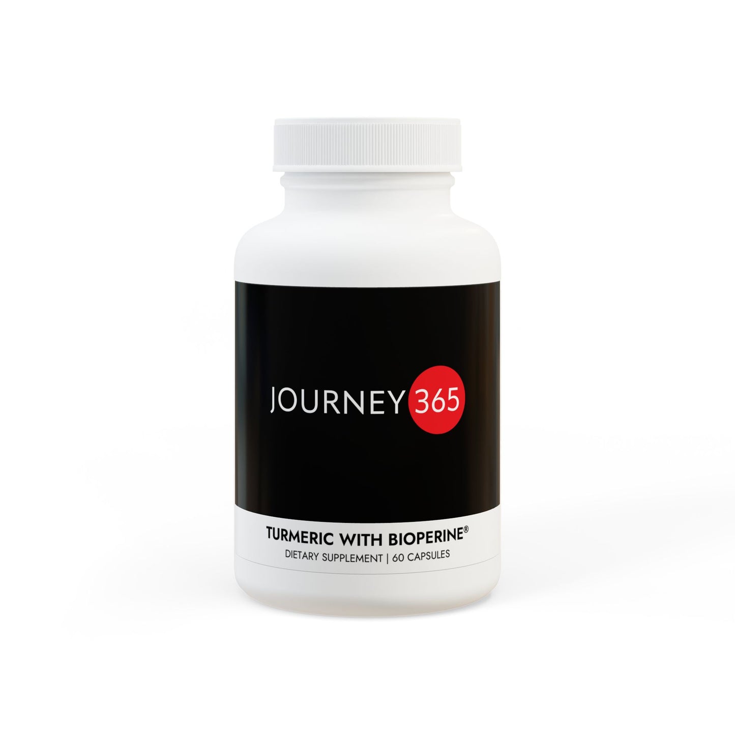 JOURNEY 365 - Turmeric with BioPerine® (Black Pepper Fruit Extract) Supplement (60 Capsules)
