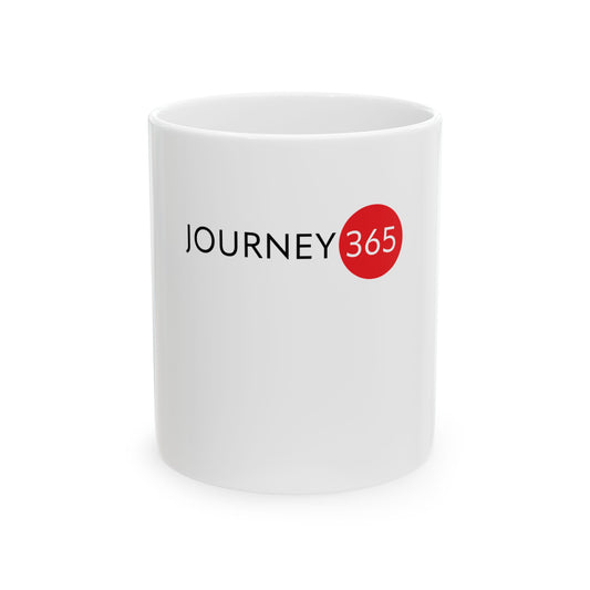 JOURNEY 365 - White Ceramic Mug - 11oz or 15oz