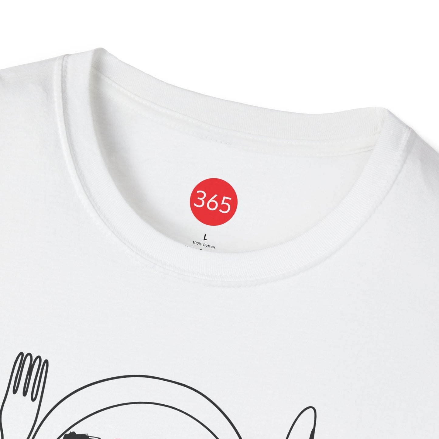J365 - Food in 15!  Unisex T-Shirt, Motivational Tee, Fitness Shirt, Casual Wear, Gift for Him and Her