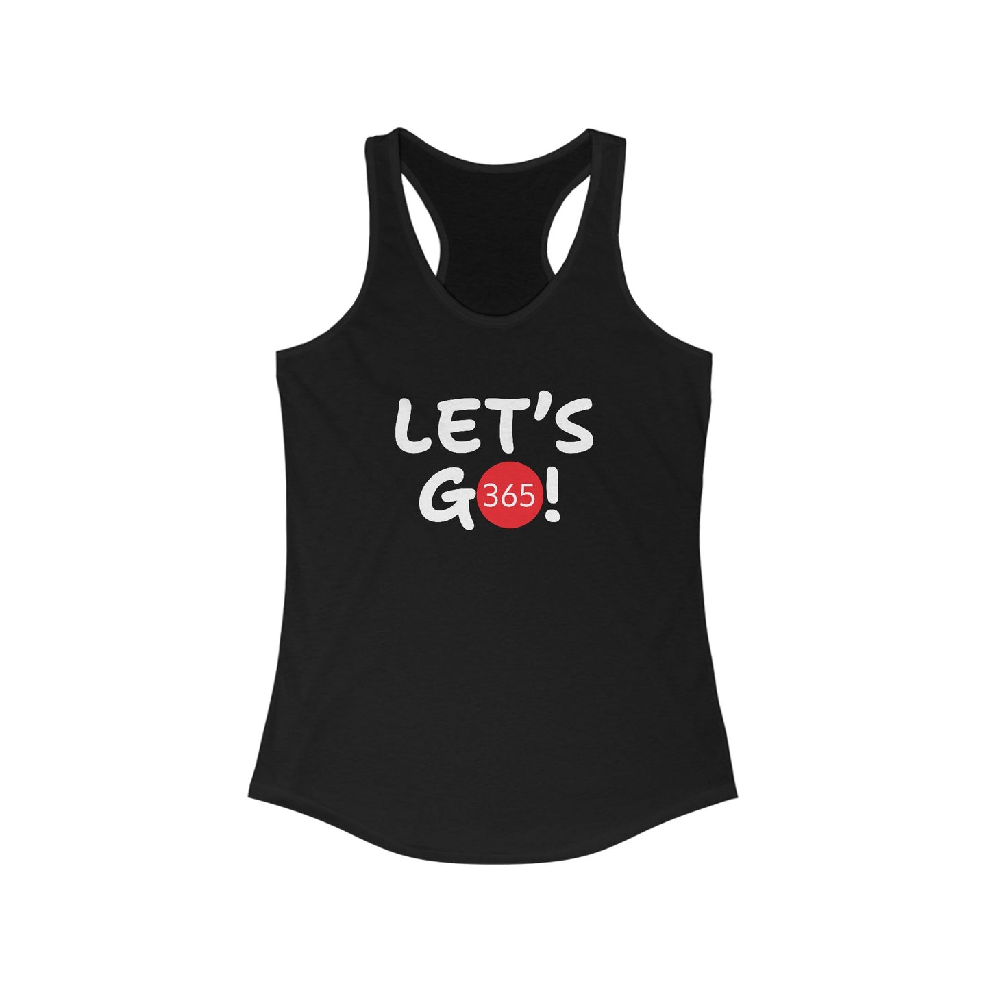 J365 - Let's Go! - Women's Racerback Tank - Fitness Apparel