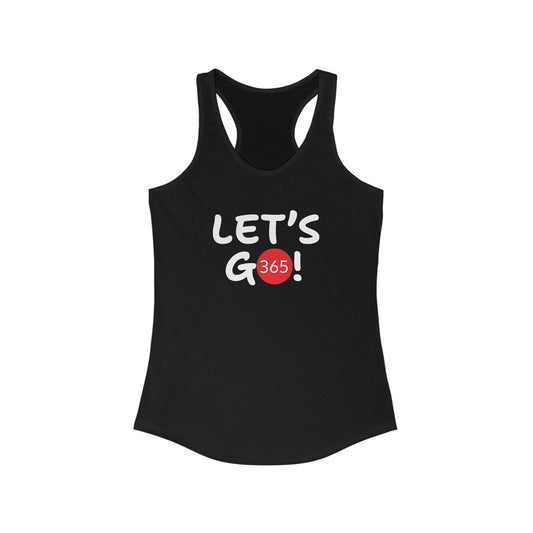 J365 - Let's Go! - Women's Racerback Tank - Fitness Apparel