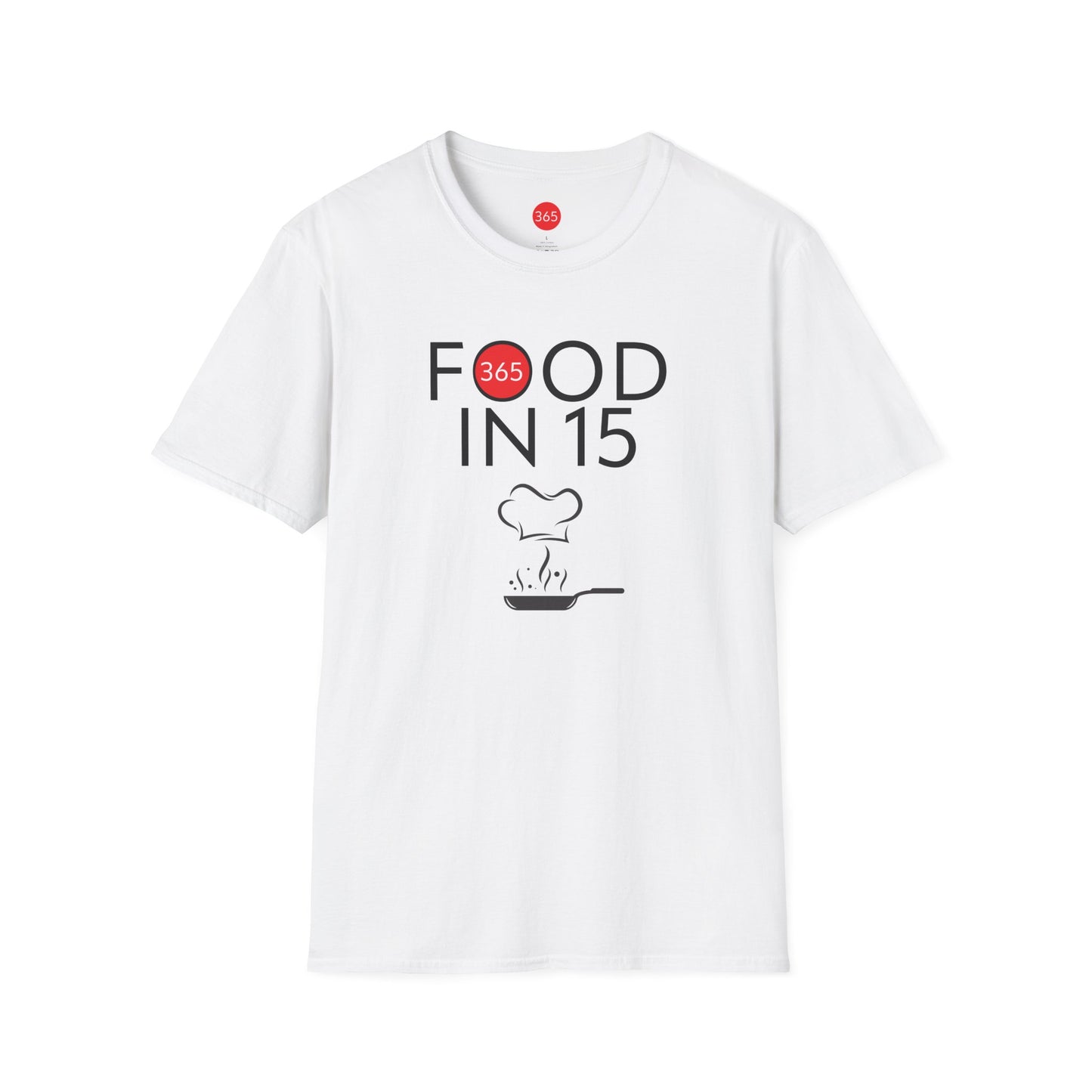J365 - Food in 15, YES! Unisex T-Shirt - Motivational Tee, Fitness Shirt, Casual Wear, Gift for Him and Her