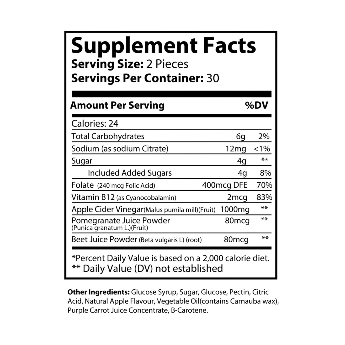 JOURNEY 365 - Apple Cider Vinegar Gummies (60 Gummies)