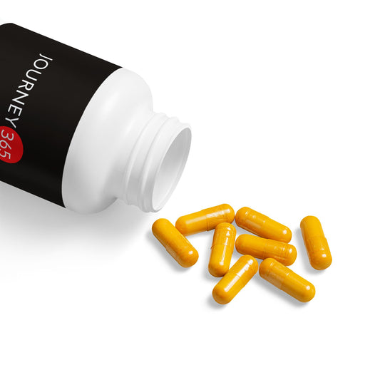 JOURNEY 365 - Turmeric with BioPerine® (Black Pepper Fruit Extract) Supplement (60 Capsules)