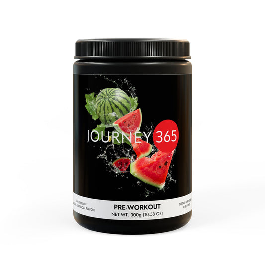 JOURNEY 365 - Pre-Workout Supplement, Watermelon (300g, 10.58oz)