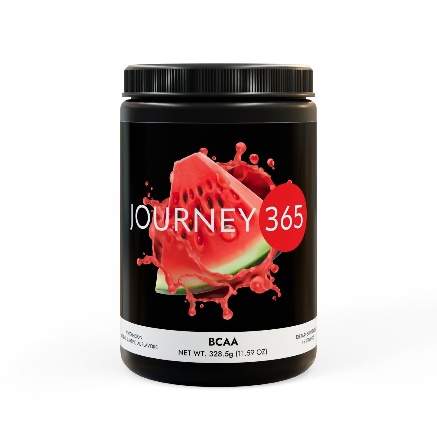 JOURNEY 365 - BCAA Supplement, Watermelon (325g, 11.46oz, 45 servings)
