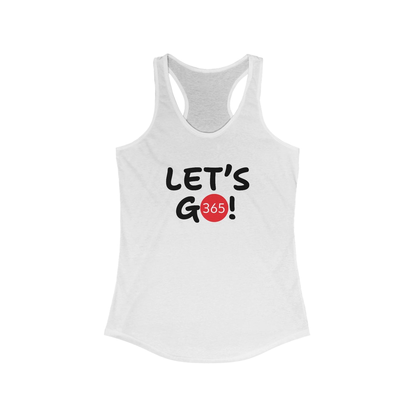J365 - Let's Go! - Women's Racerback Tank - Fitness Apparel