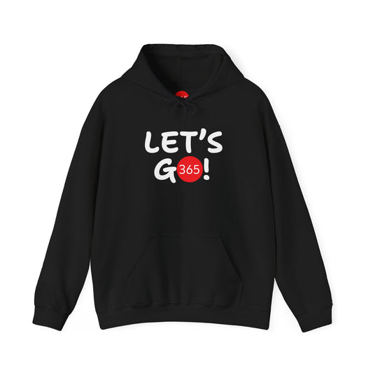 J365 - Let's Go! Unisex Hoodie - Perfect for Casual Outings, Gifts, and All Seasons, Relaxed Style, Hoodies for Everyone, Trendy Layering